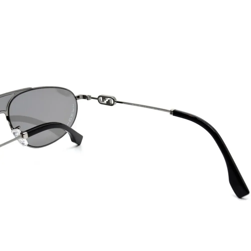 FENDI FE40072U 14C GREY SILVER MIRROR AUTHENTIC SUNGLASSES